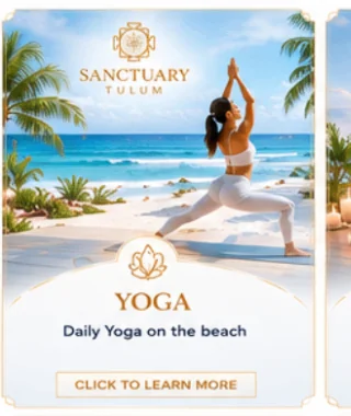 Oceanfront view of Sanctuary Tulum, a luxury treatment center for alcohol