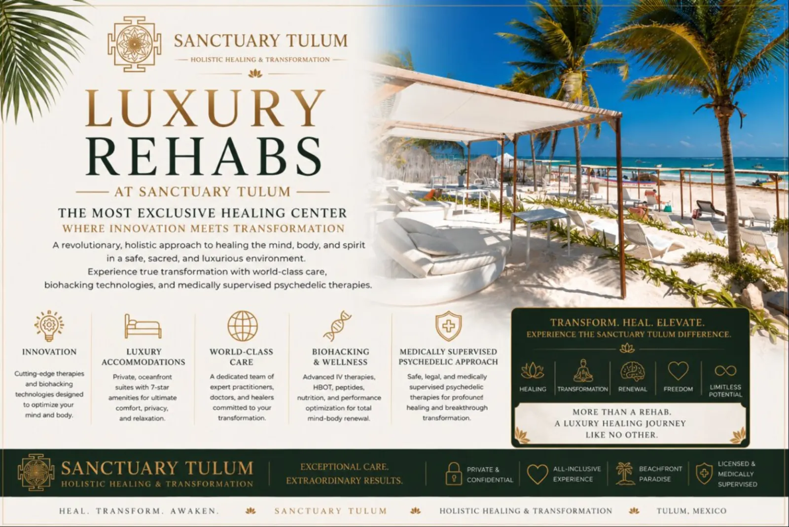 Luxury Mental Health Treatment at Sanctuary Tulum Luxury rehabs sanctuary tulum