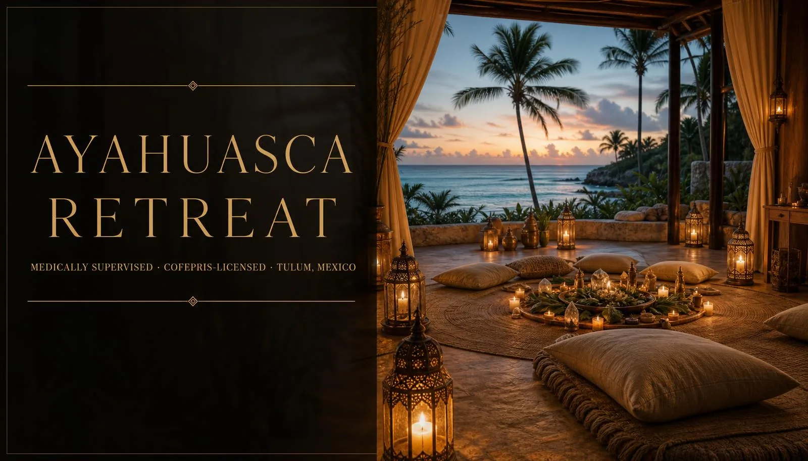 ayahuasca retreat medically supervised tulum — medically supervised ayahuasca ceremony care at Sanctuary Tulum