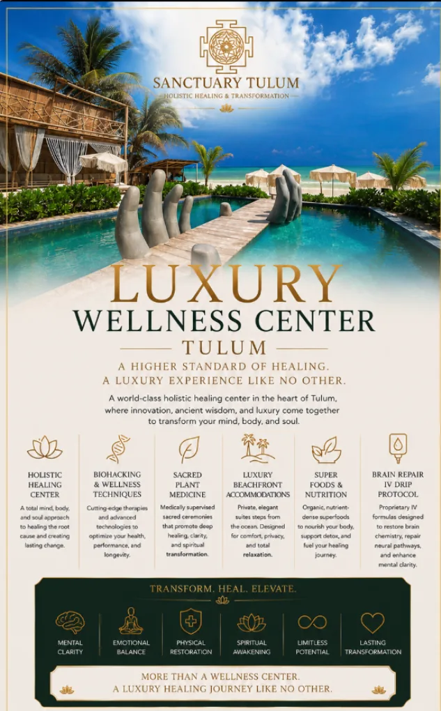 Luxury Wellness Center at Sanctuary Tulum Beach, Mexico