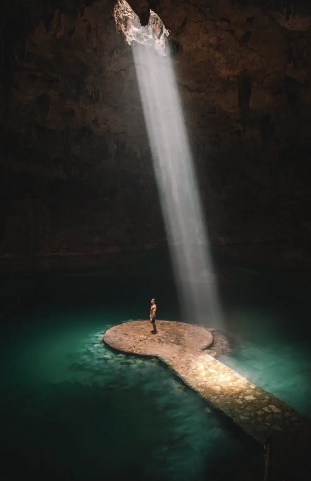 Sacred cenote setting at Sanctuary Tulum luxury healing center